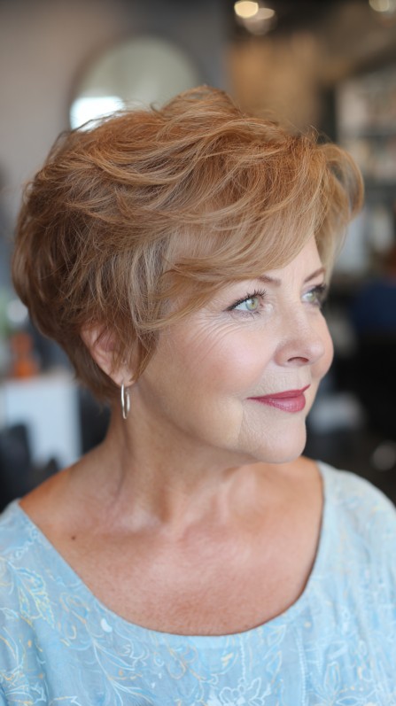 Softly Textured Short Cut with Gentle Layers