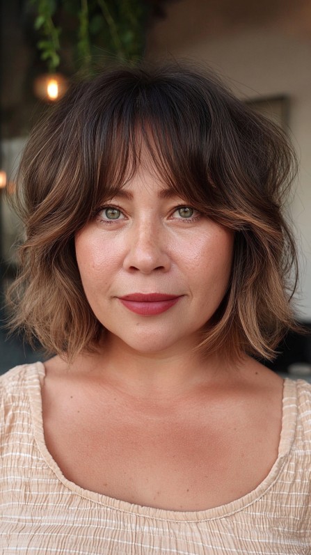 Textured Bob with Face-Framing Layers