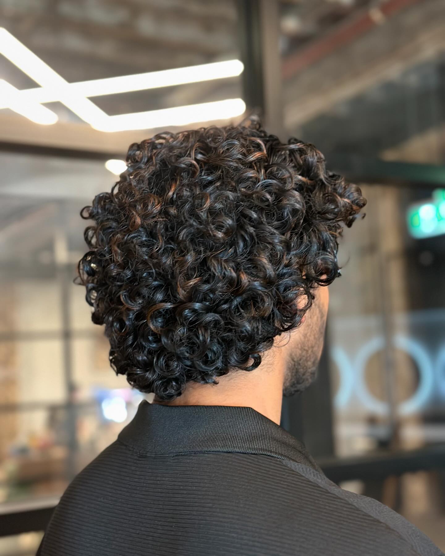 Textured Curly Bob with Defined Curls