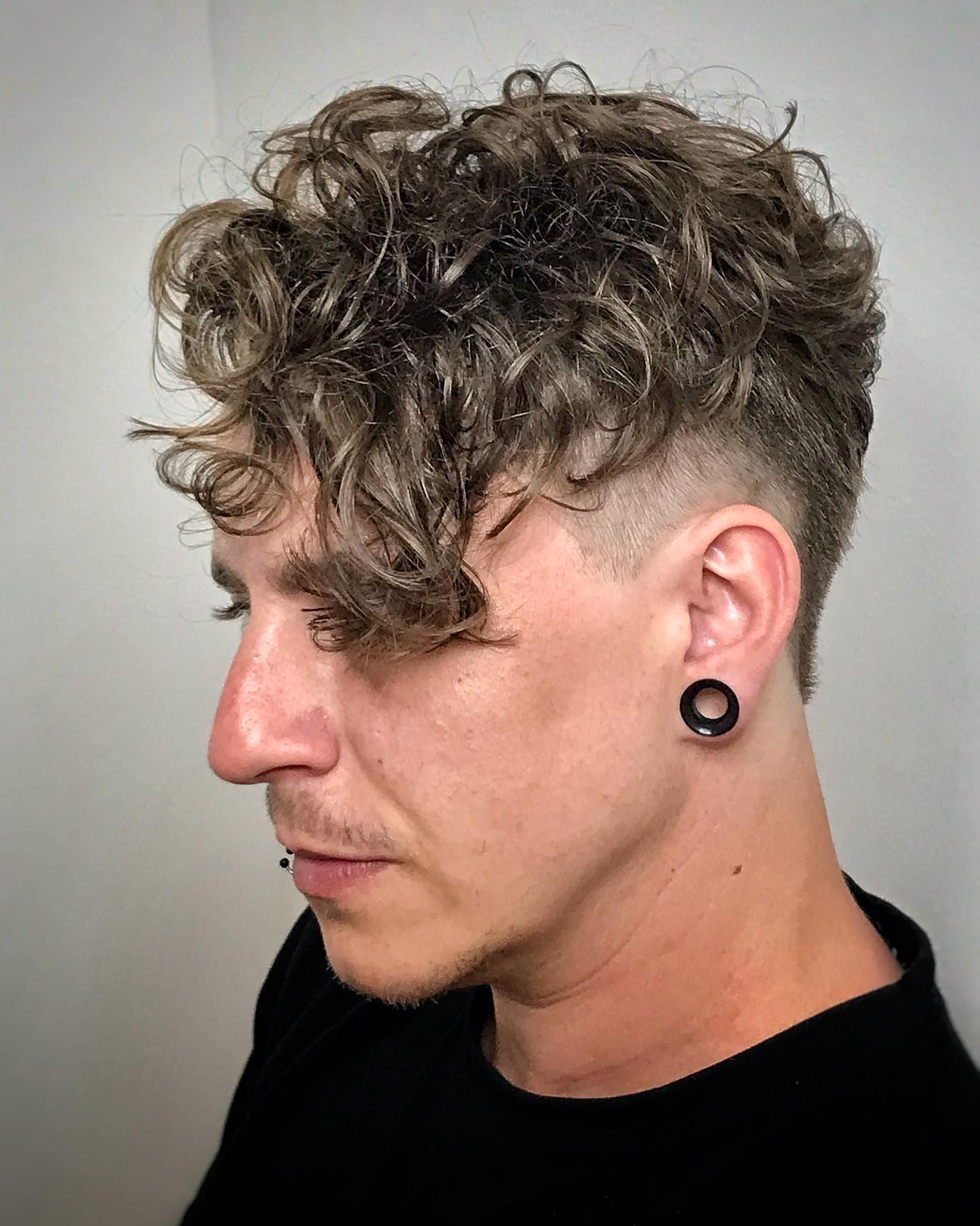 Textured Curly Top with Undercut