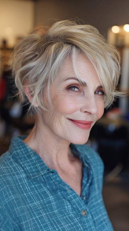 Textured Short Cut with Lively Layers