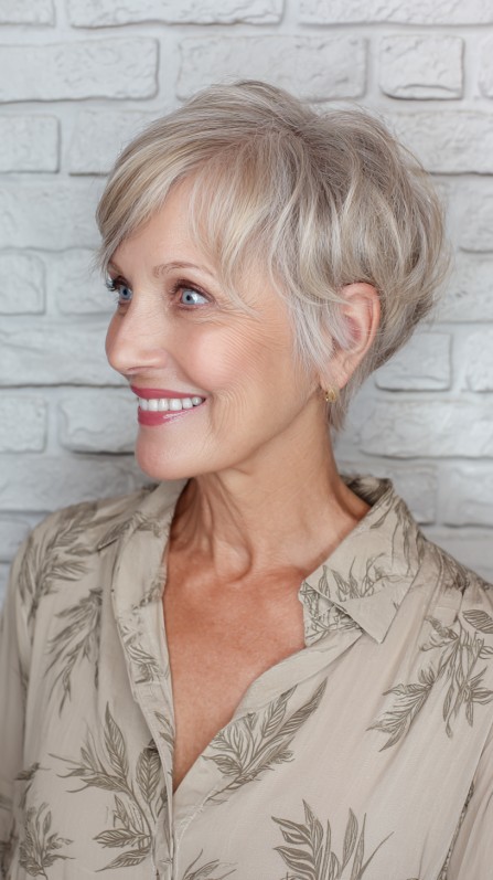 Textured Short Wedge Cut with Soft Layers