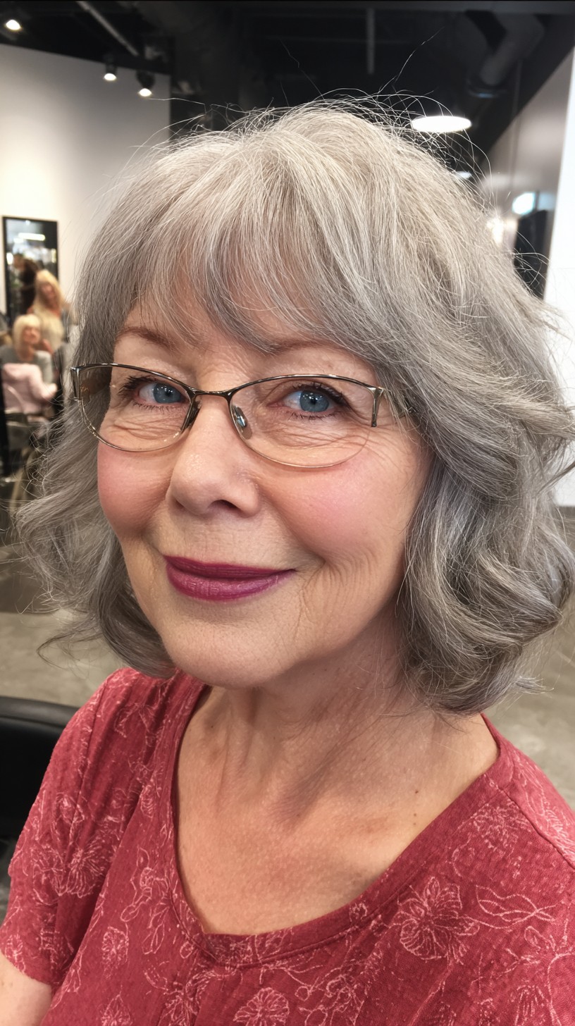 Textured Short Wolf Cut with Soft Waves