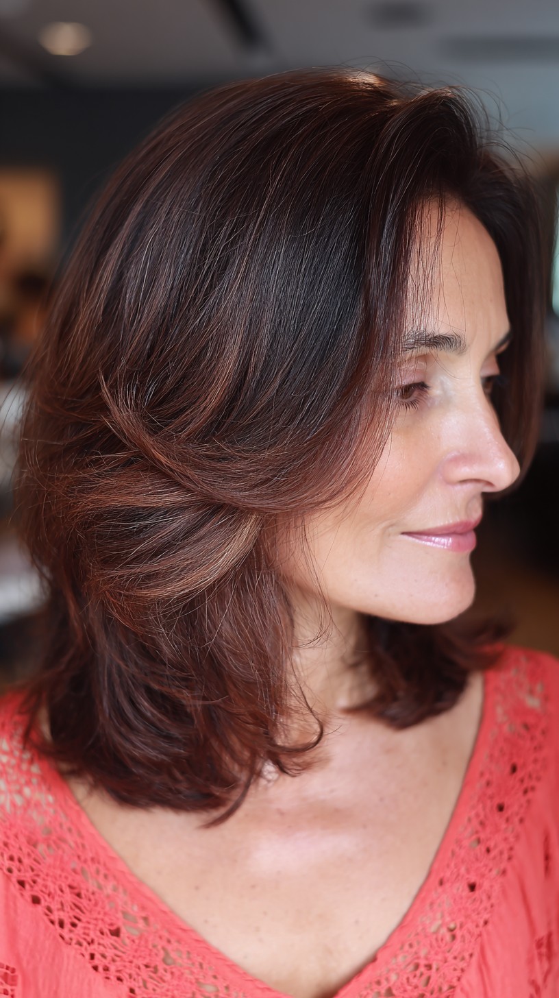 Charming Chocolate Cherry Shaggy Layers