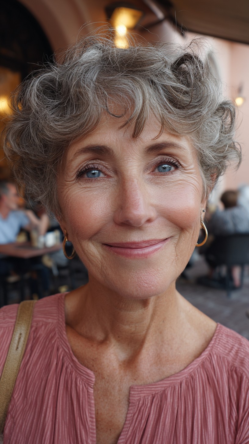 Charming Short Curly Cut with Defined Volume