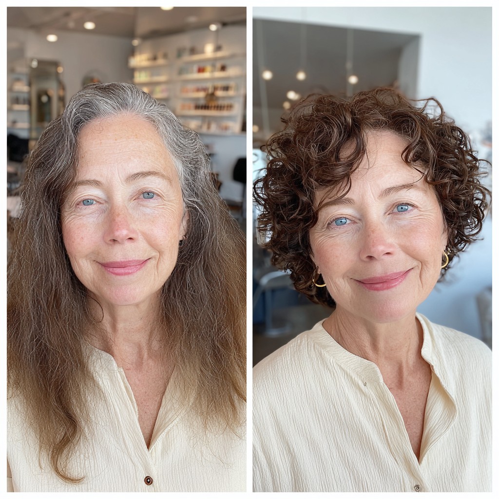 Chic Short Curly Bob with Soft Layers