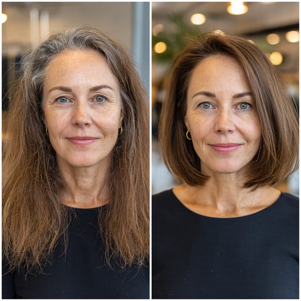 Chic Shoulder-Length Straight Bob with Soft Layers