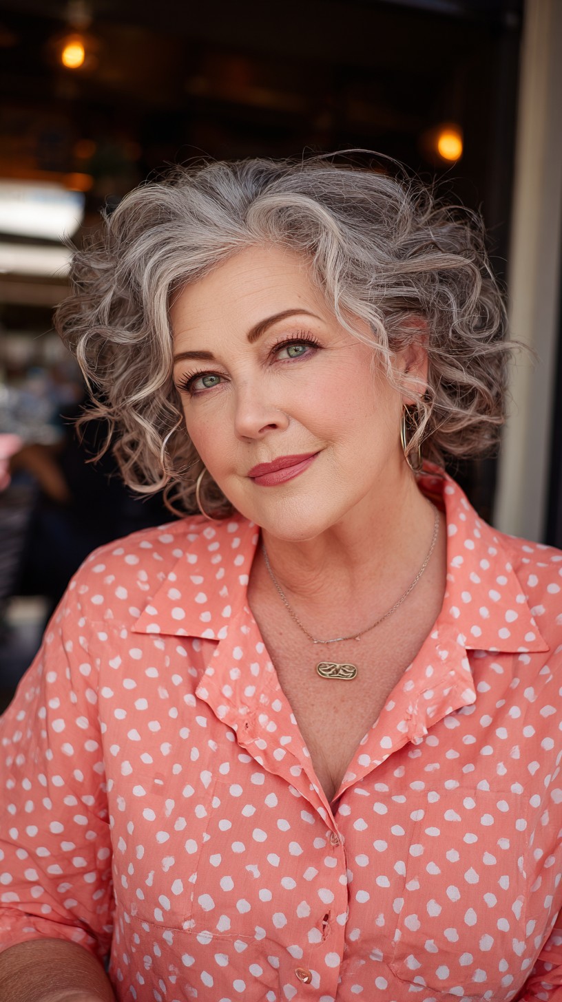 Effortless Curly Volume with Soft Layers