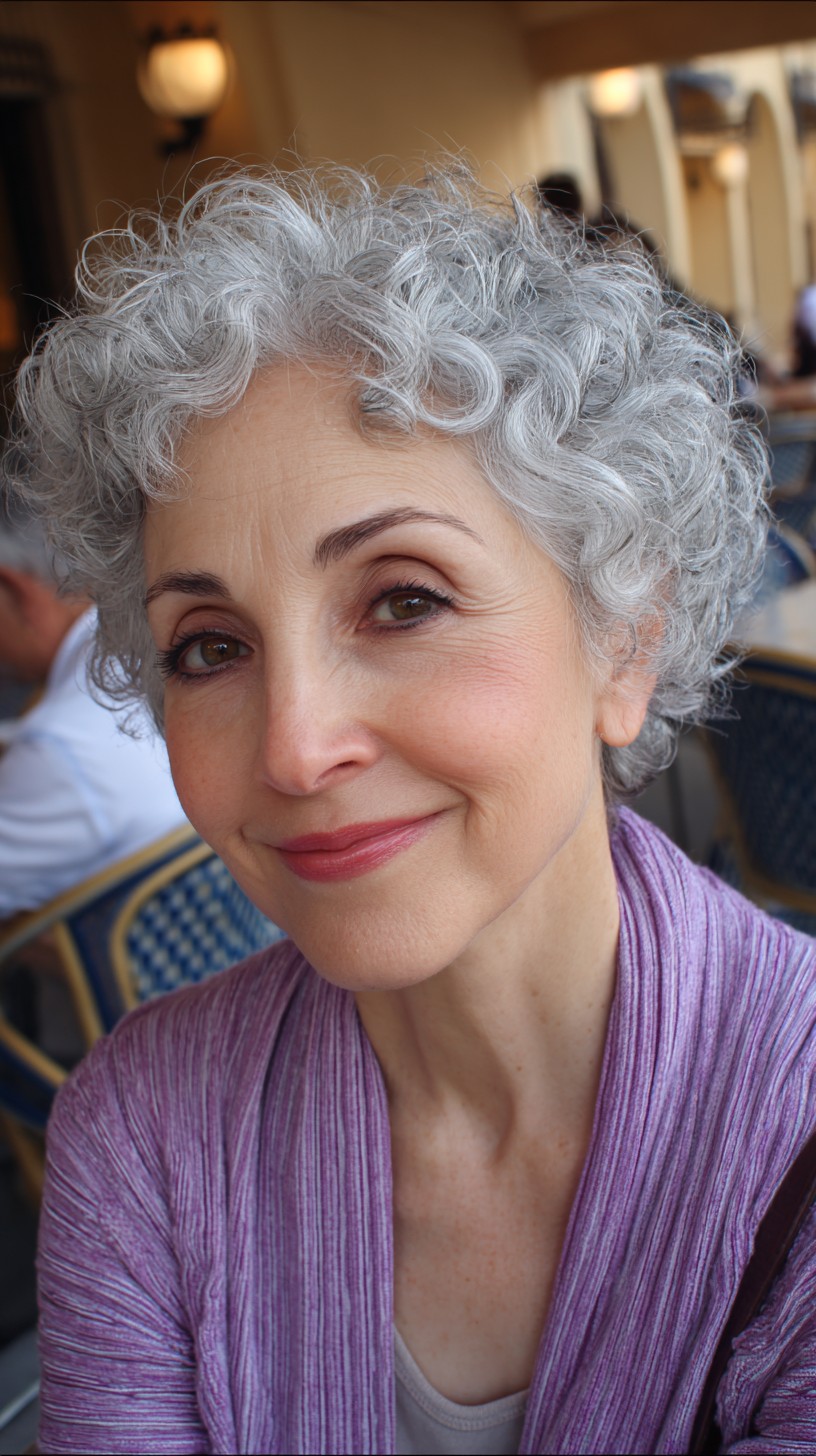 Elegant Curly Crop with Defined Curls