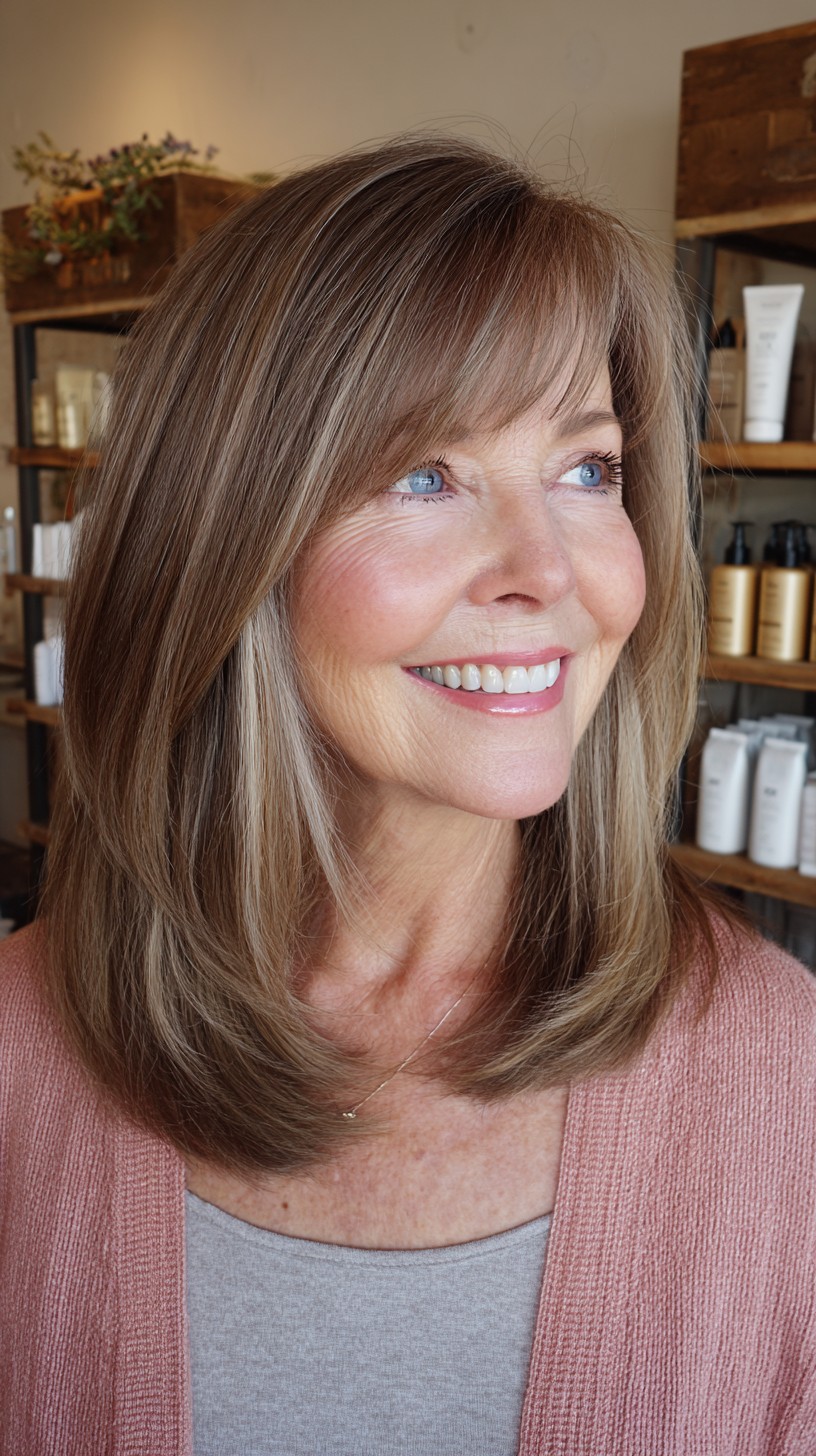 Elegant Softly Layered Cut with Subtle Highlights