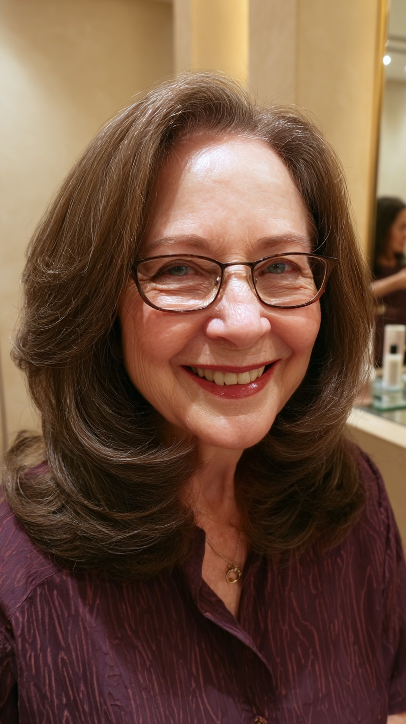 Elegant Voluminous Medium Cut with Soft Layers