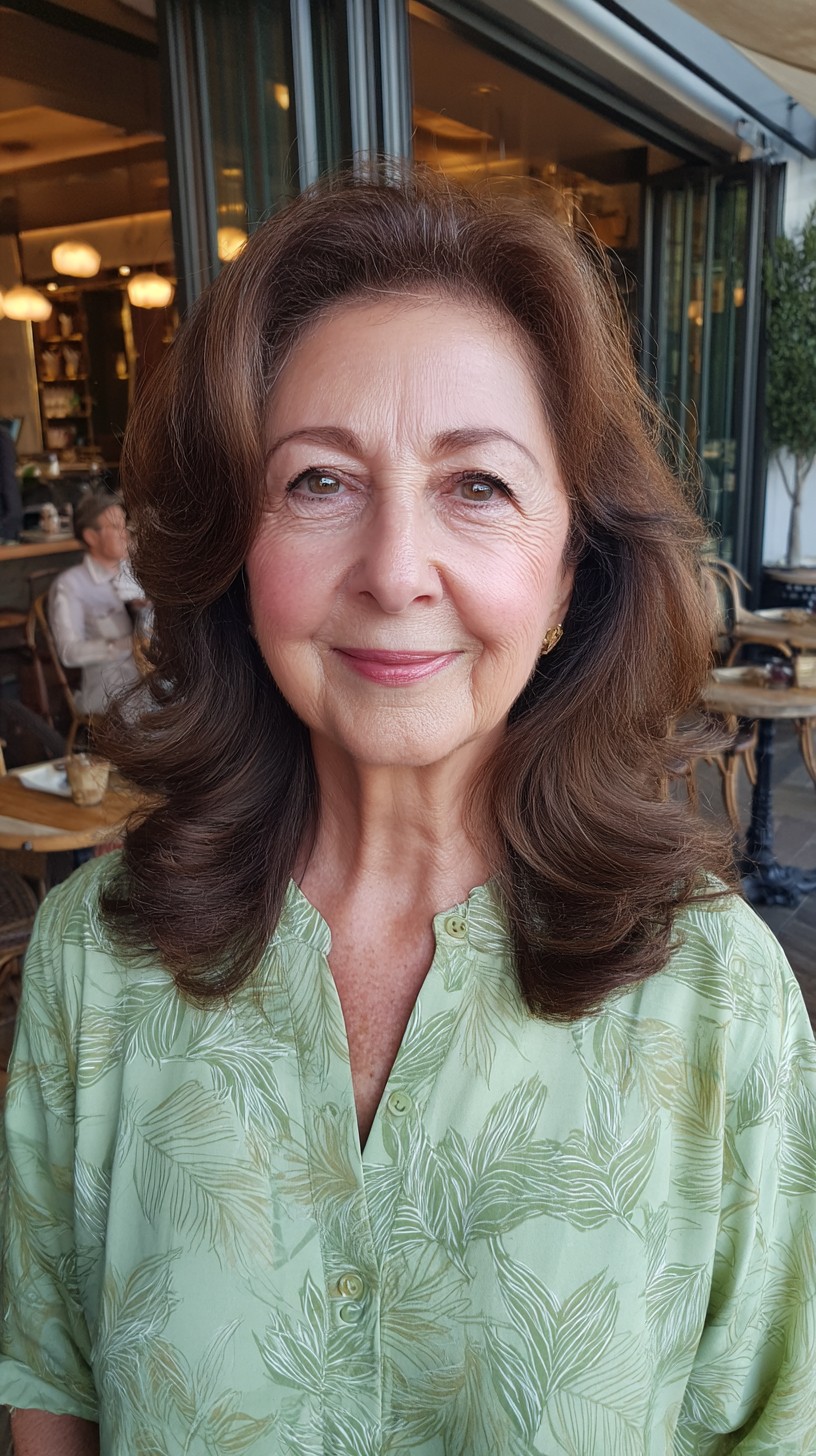 Graceful Medium-Length Voluminous Layers