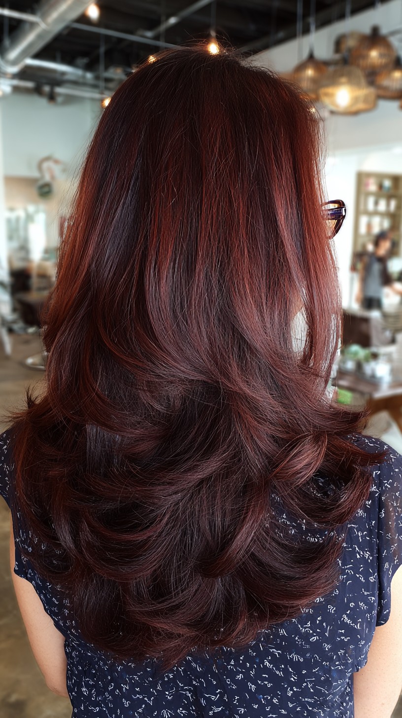 Layered Chocolate Cherry Waves