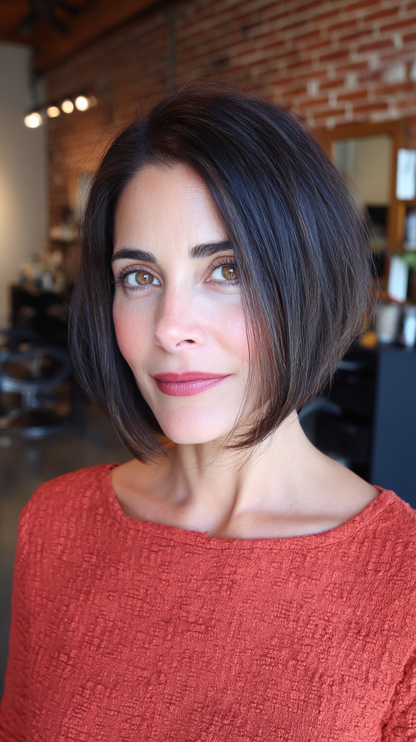 Modern Choppy Bob with Subtle Layers