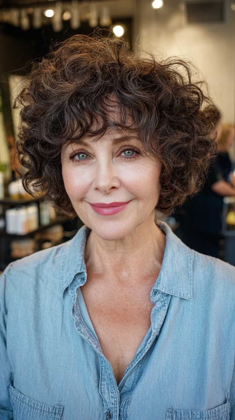 Playful Textured Curly Cut with Soft Volume