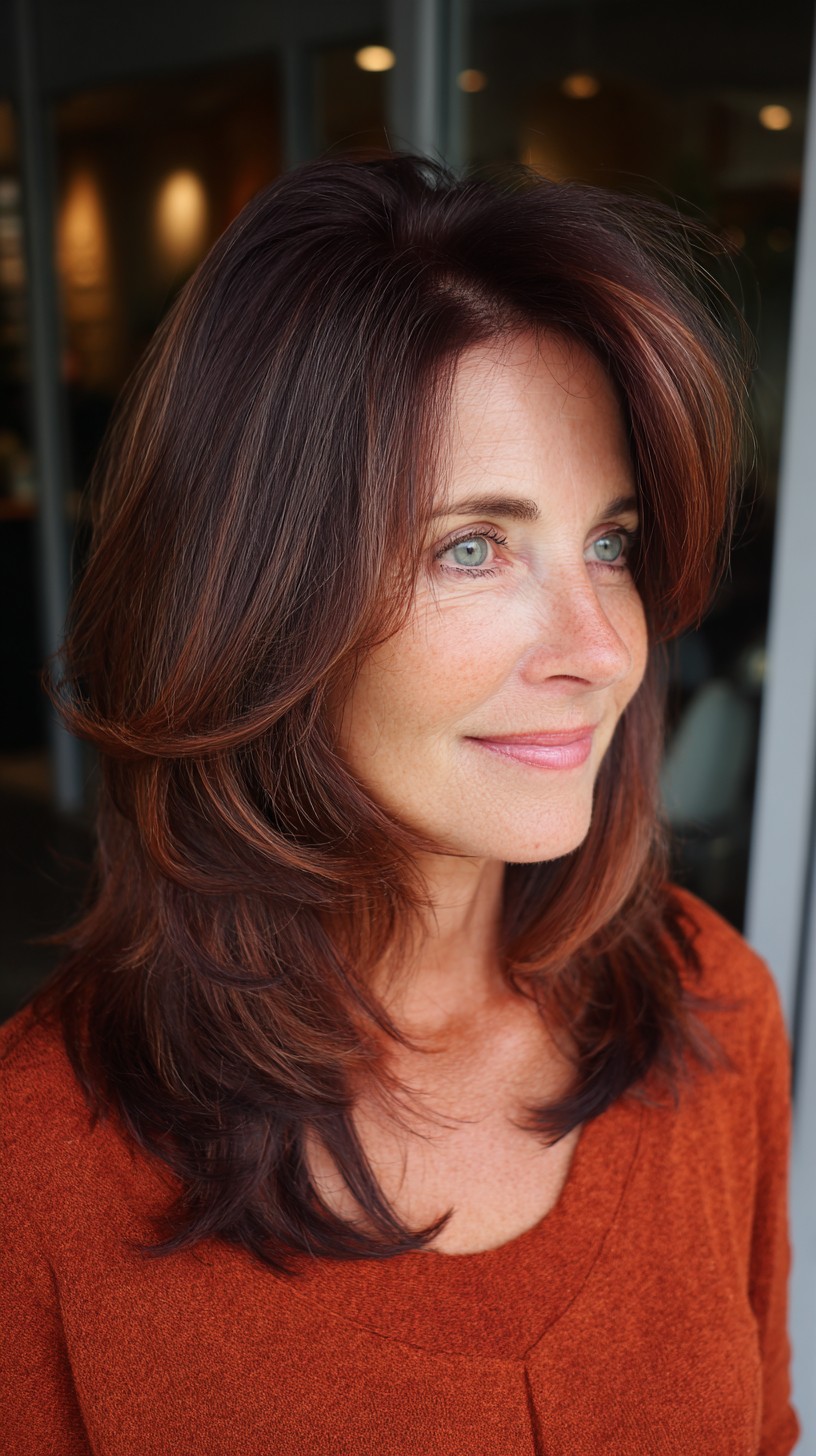 Radiant Chocolate Cherry Layered Cut