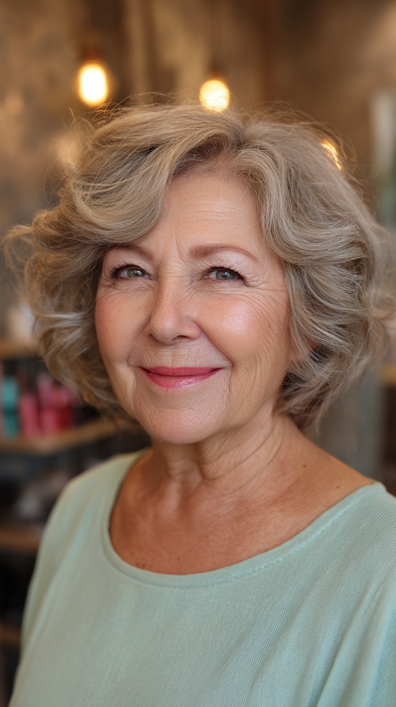 Soft Curly Layers with Gentle Volume