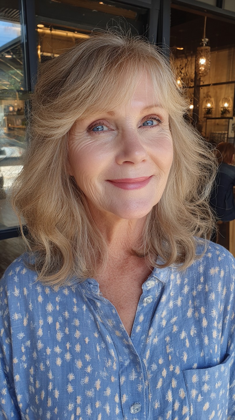 Textured Medium-Length Cut with Soft Waves