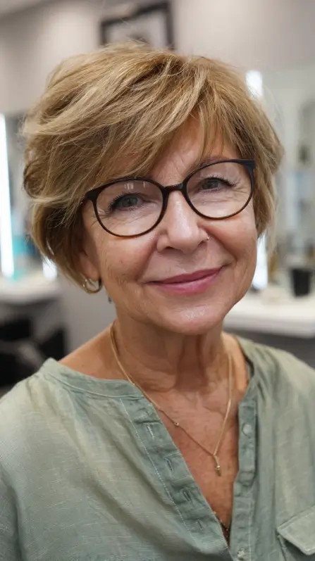 Chic Textured Short Cut with Soft Layers