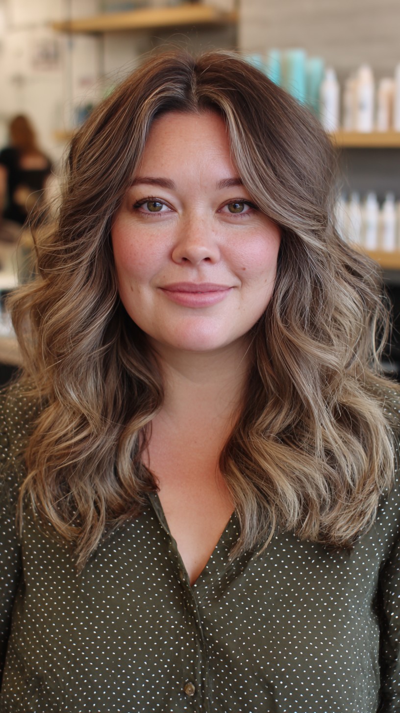 Modern Ashy Brown Balayage with Soft Layers