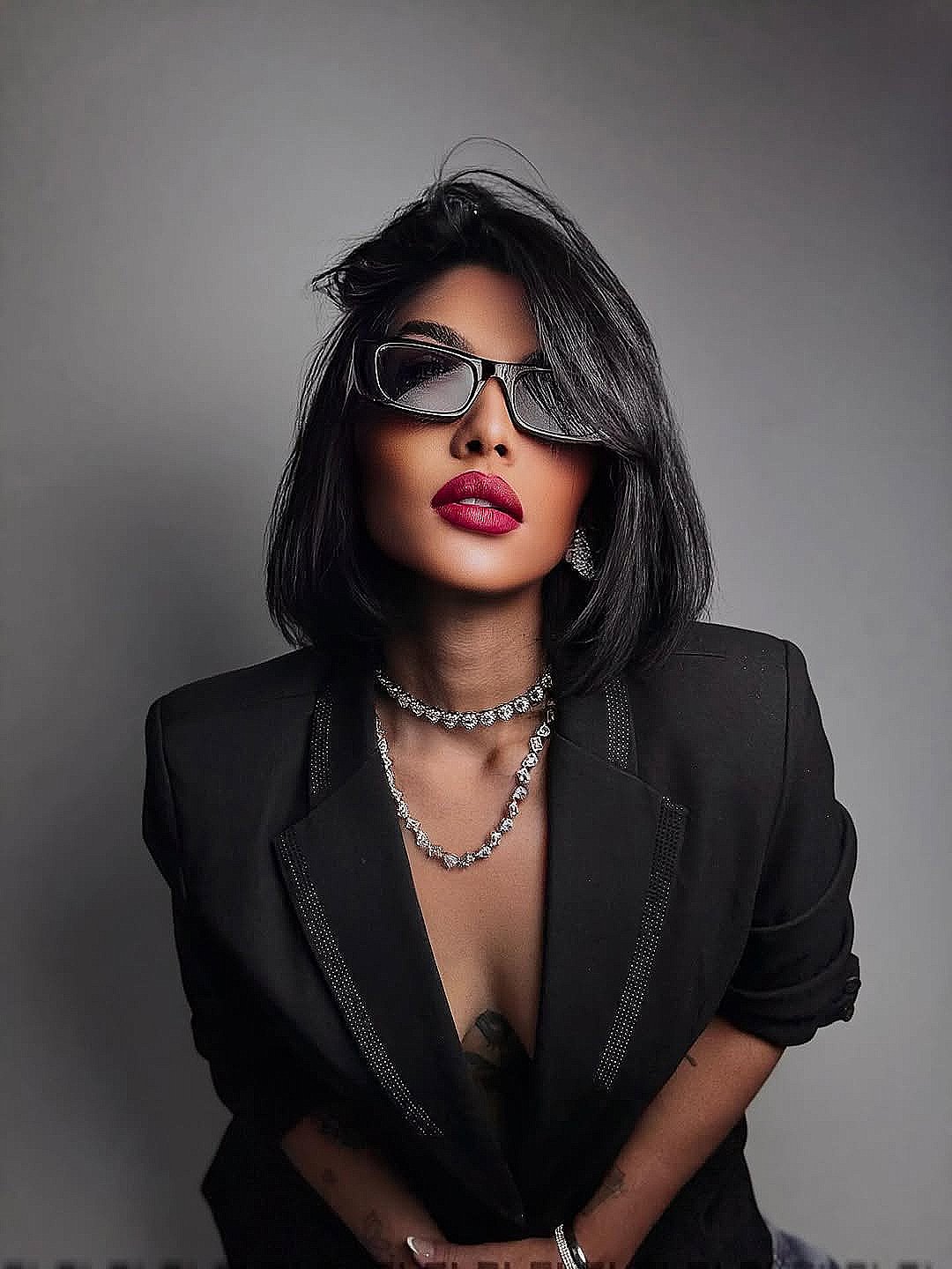 Stylish Long Bob with Side Part