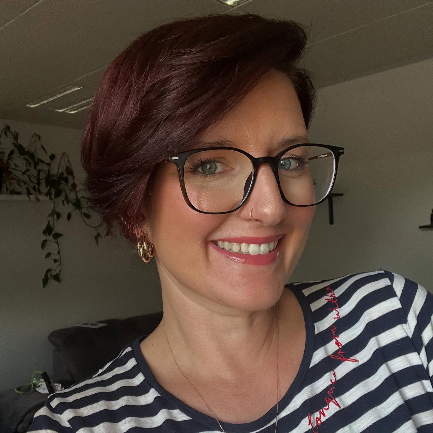 Bold Deep Burgundy Textured Pixie Cut