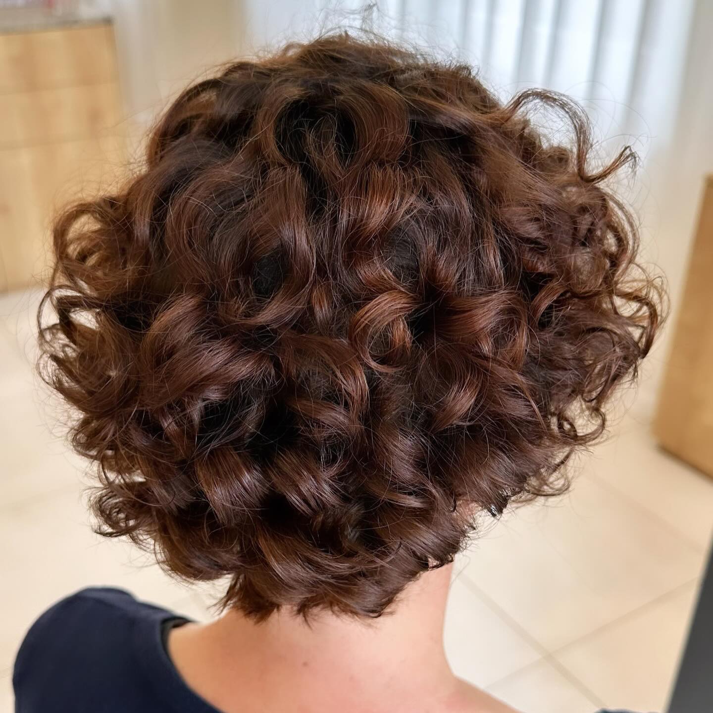 Charming Short Curly Cut with Defined Bounces