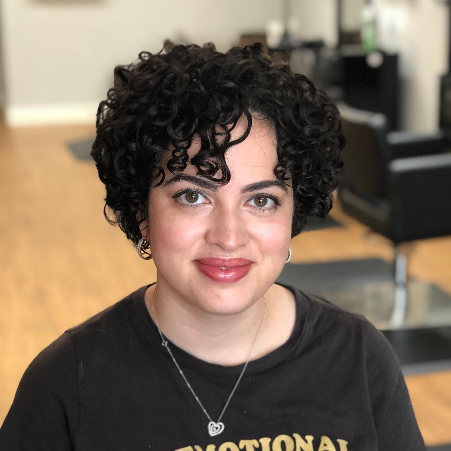 Modern Short Curly Cut with Defined Curls