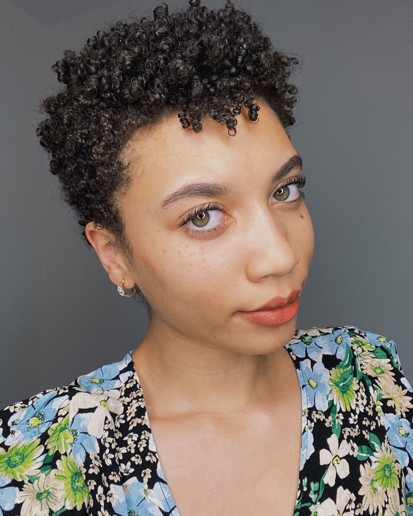 Modern Short Curly Cut with Defined Texture