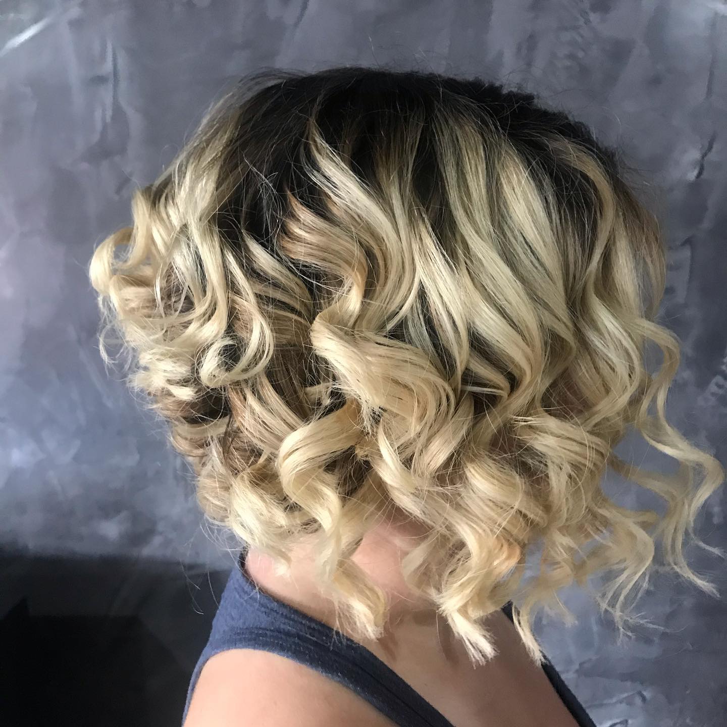 Radiant Short Curly Bob with Effortless Texture