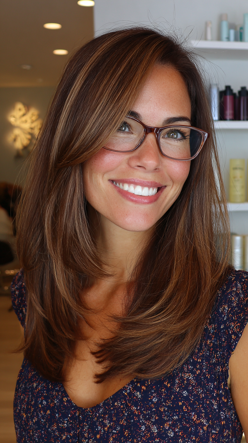 Chic Long Layered Cut with Subtle Face Framing