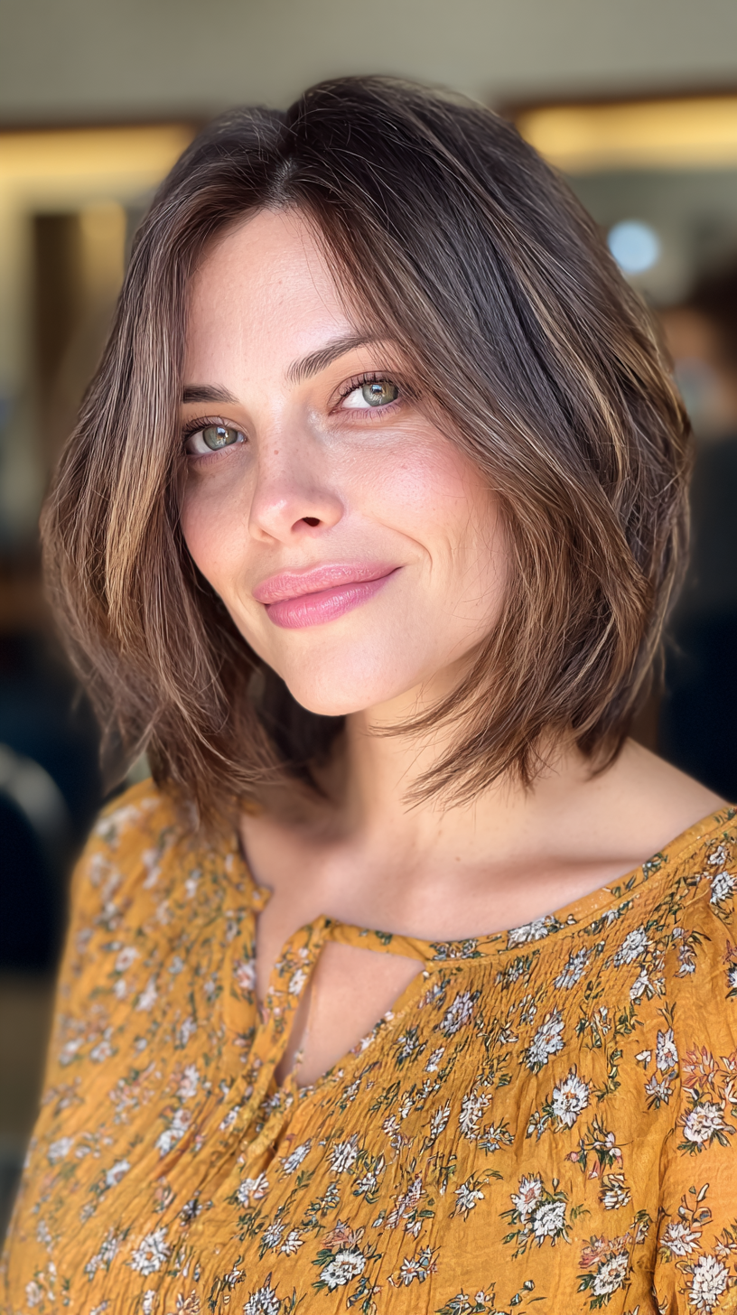 Modern Textured Lob with Soft Waves