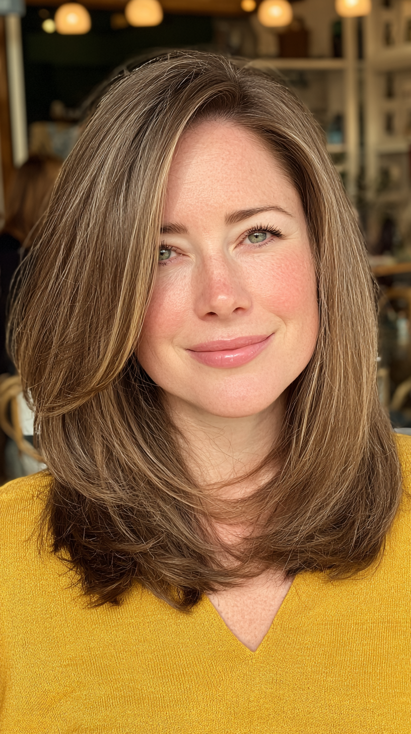 Radiant Medium Layered Cut with Natural Movement