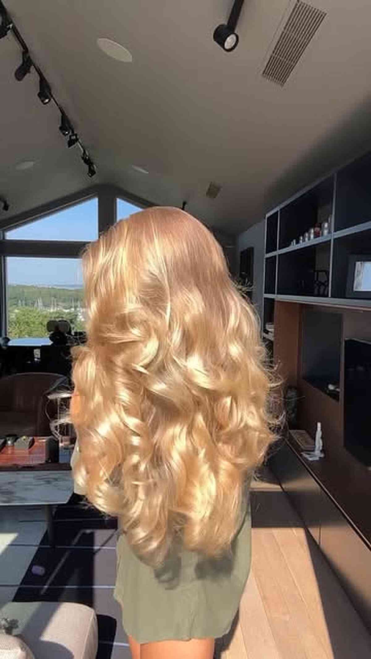 Warm Golden Blonde Waves with Length
