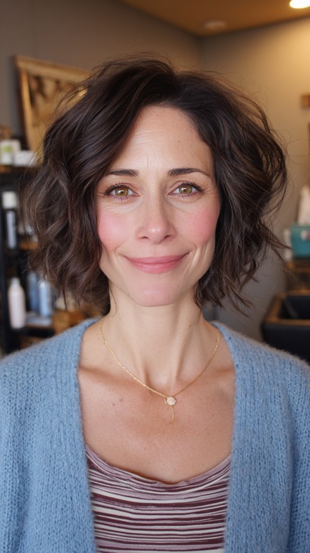 Bouncy Textured Waves with Deep Side Part
