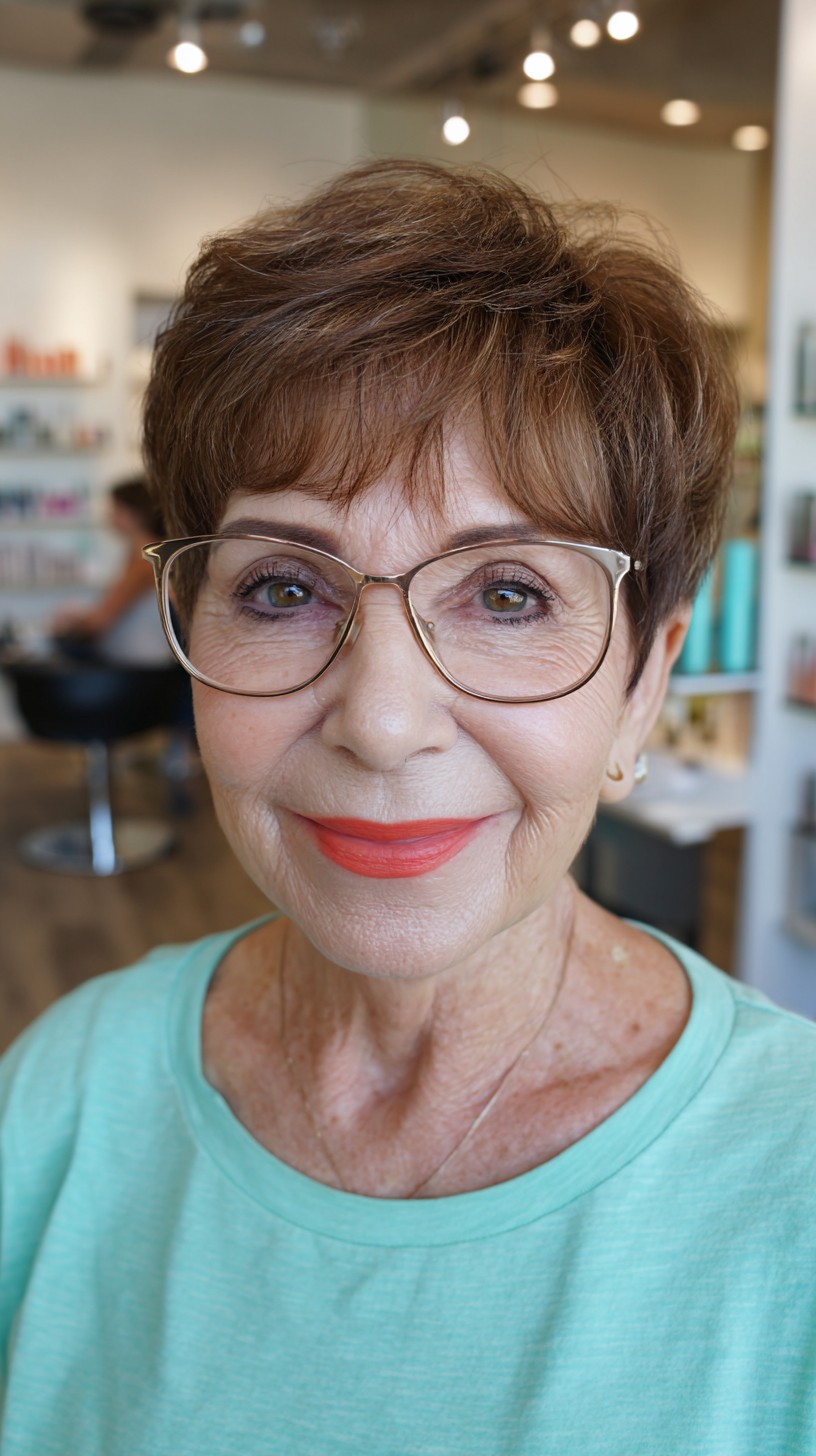 Charming Copper Textured Crop with Gentle Waves