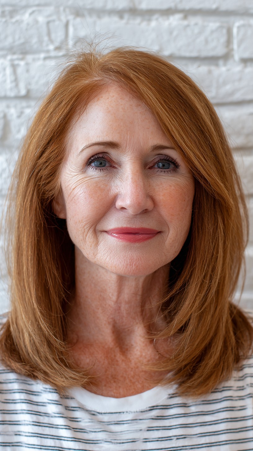 Copper-Red Feathered Cut with Subtle Layers