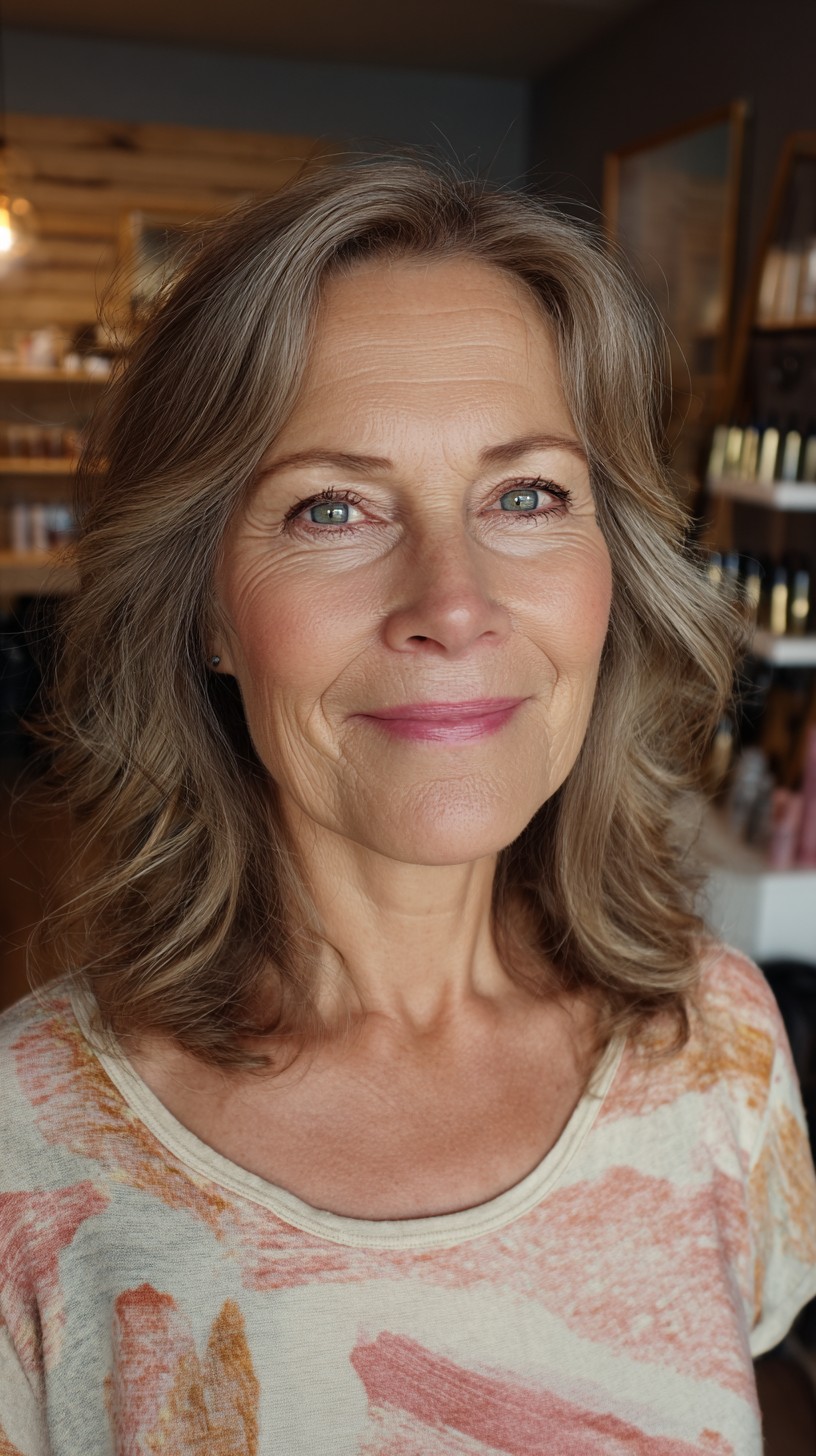 Effortless Silver Waves with Soft Contour