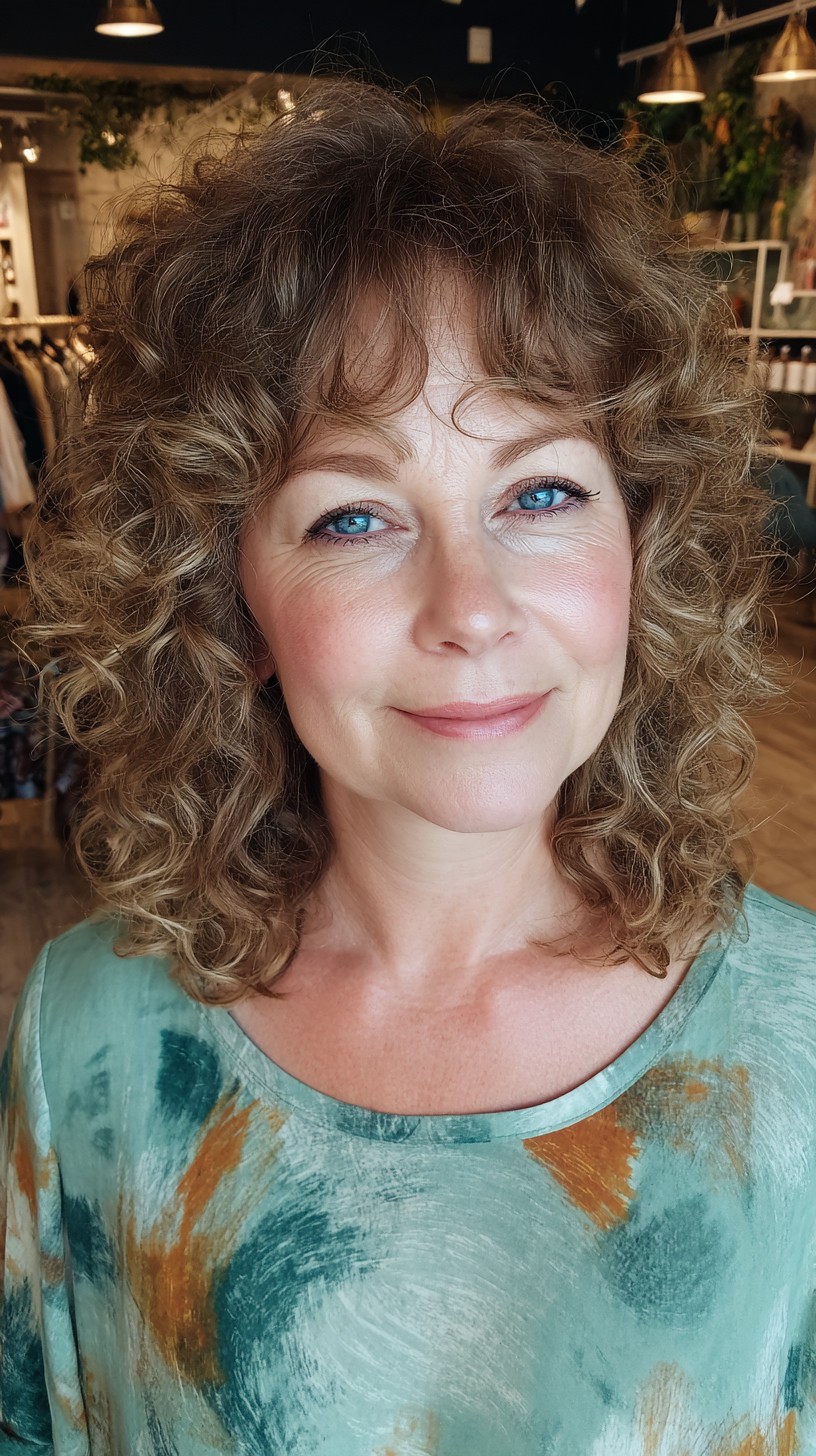 Golden Chestnut Romantic Spiral Curls