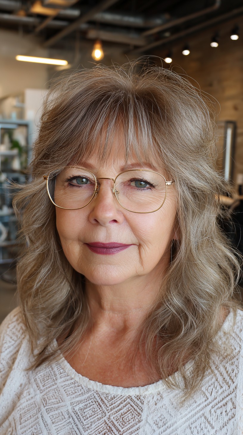 Golden-Silver Feathered Waves