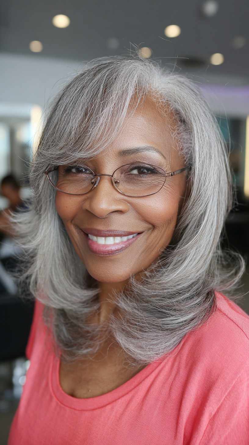 Graceful Silver Layered Cut for a Polished Look