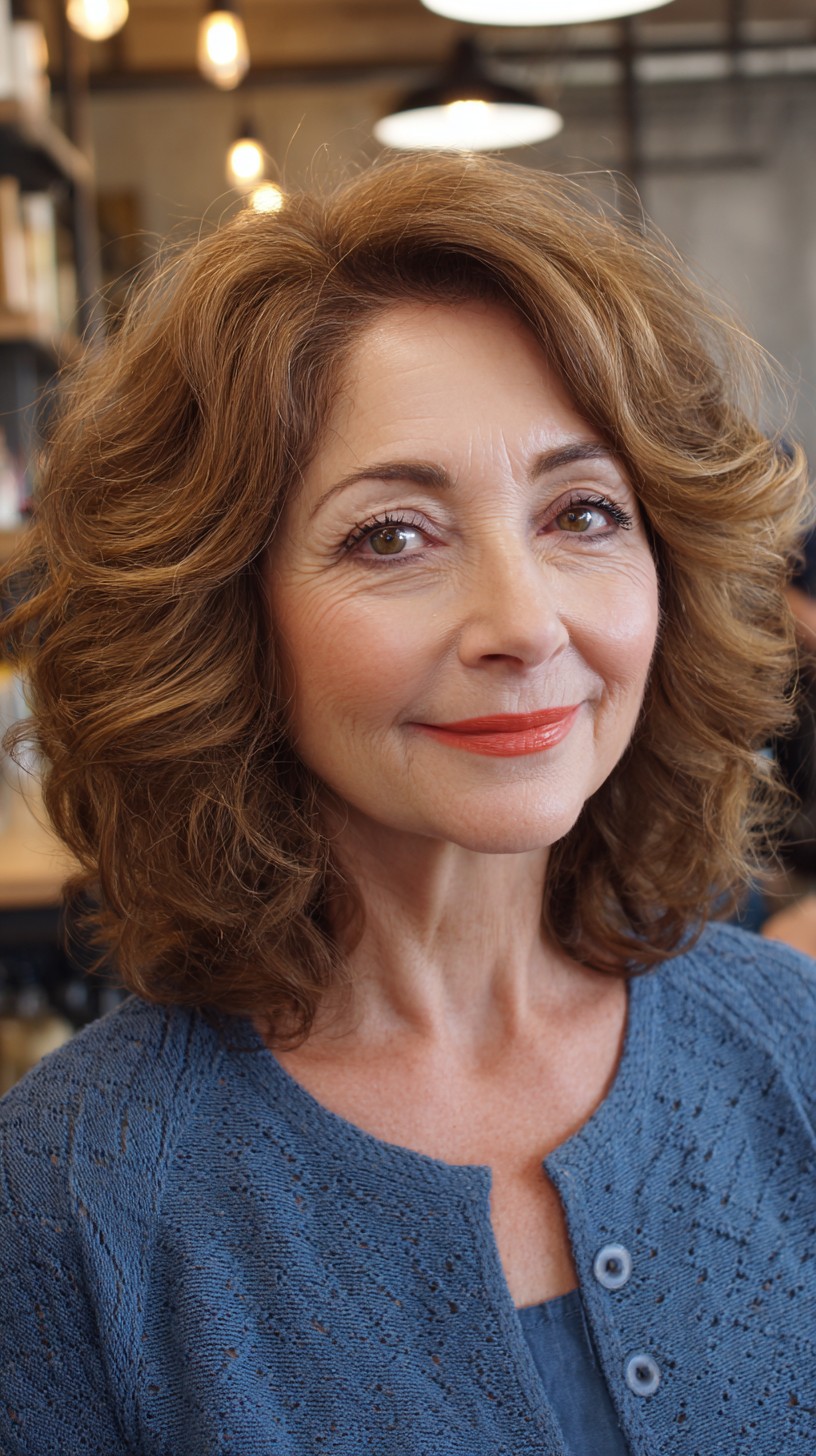 Rich Chestnut Waves with Gentle Volume