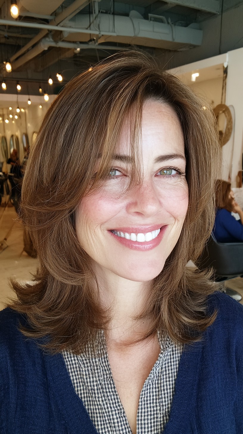 Soft Brunette Feathers with Graduated Layers