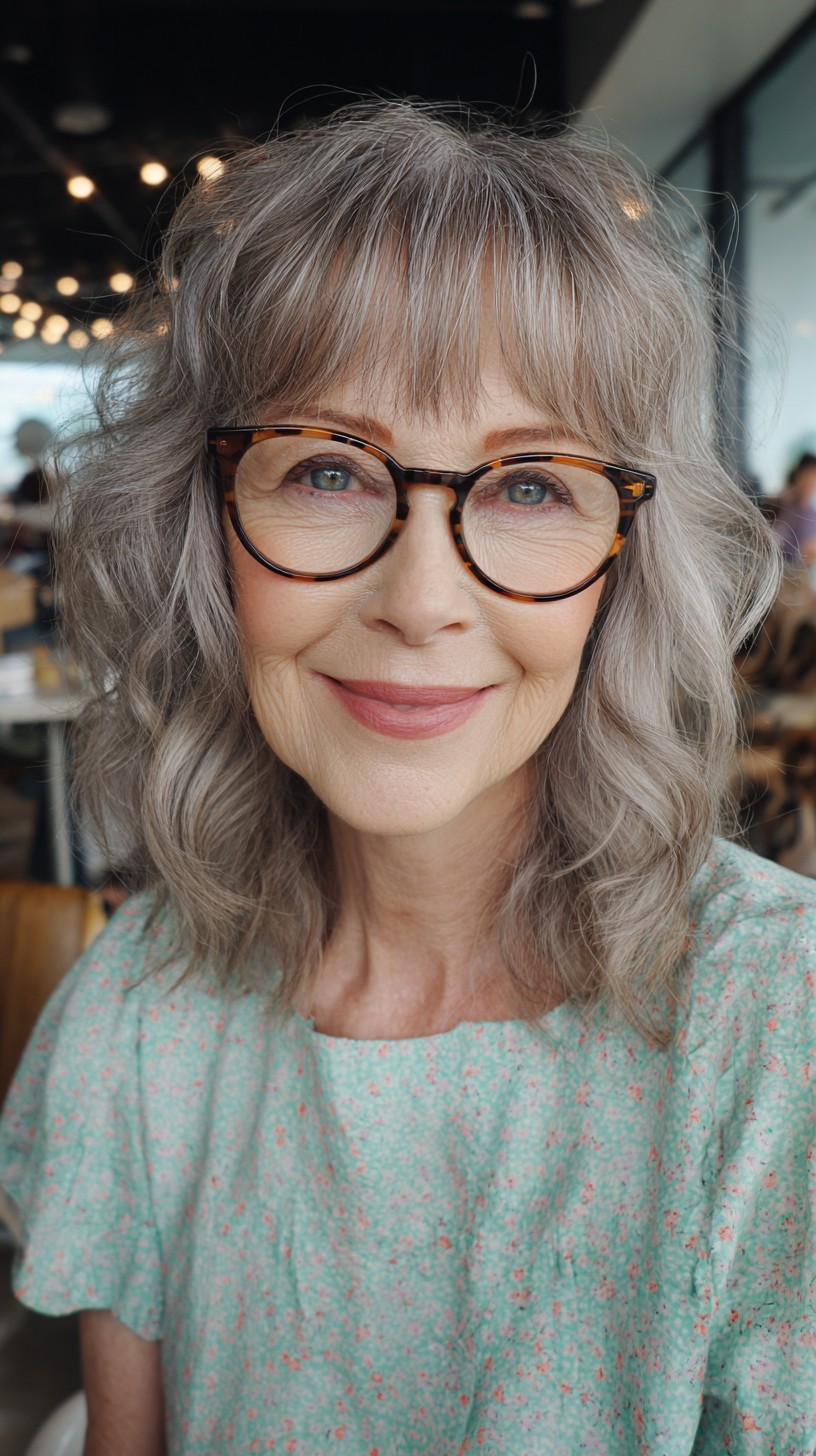 Soft-Silver Waves with Gentle Framing Layers