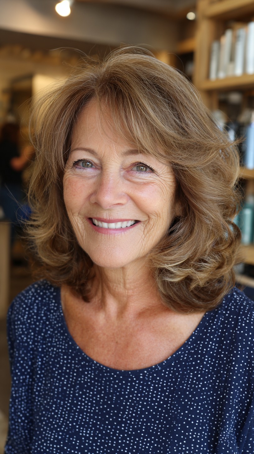 Warm Caramel Tones with Soft Bouncy Curls