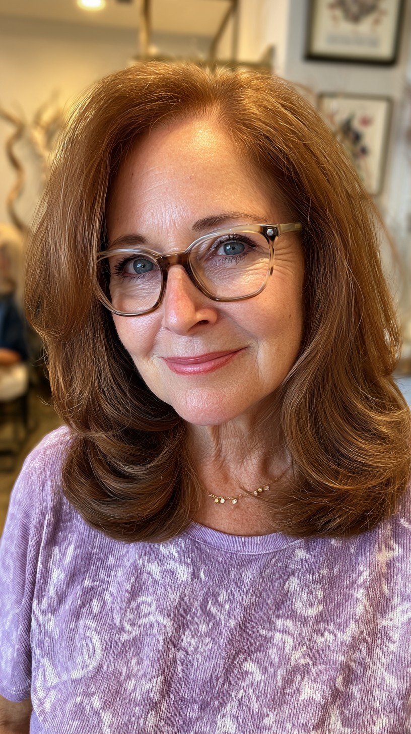 Warm Copper Cascade with Gentle Layers