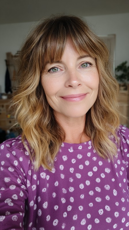 Charming Sunkissed Layers with Soft Fringe