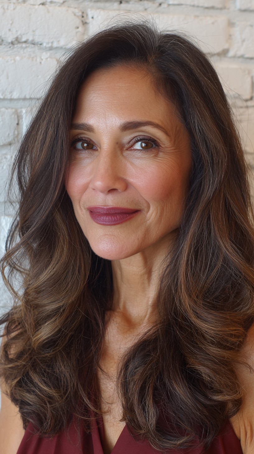 Classic Mocha Curls with Softened Ends