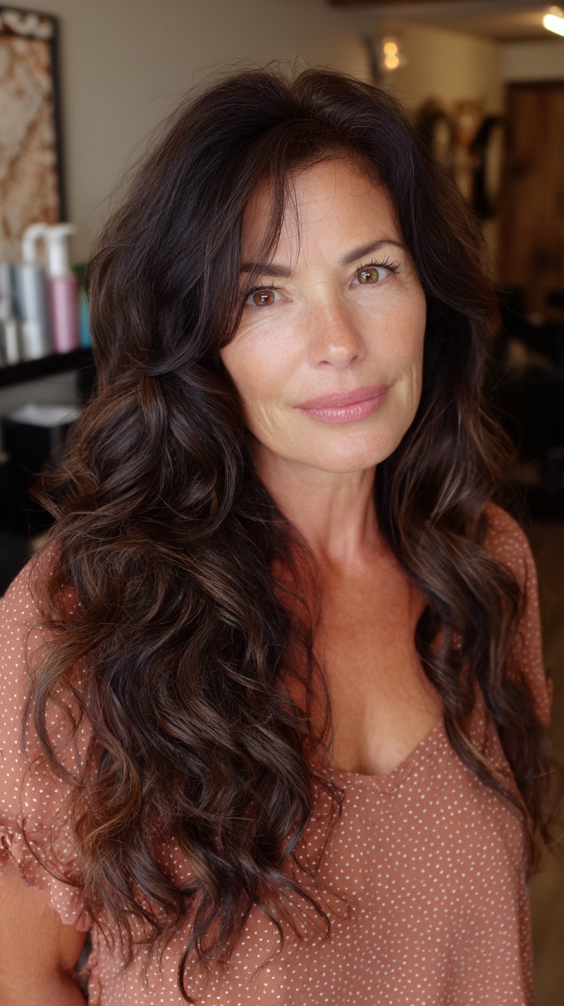 Deep Caramel Waves with Subtle Layering