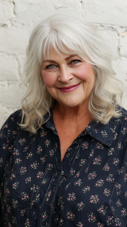 Flowing Platinum Waves with Soft Fringe